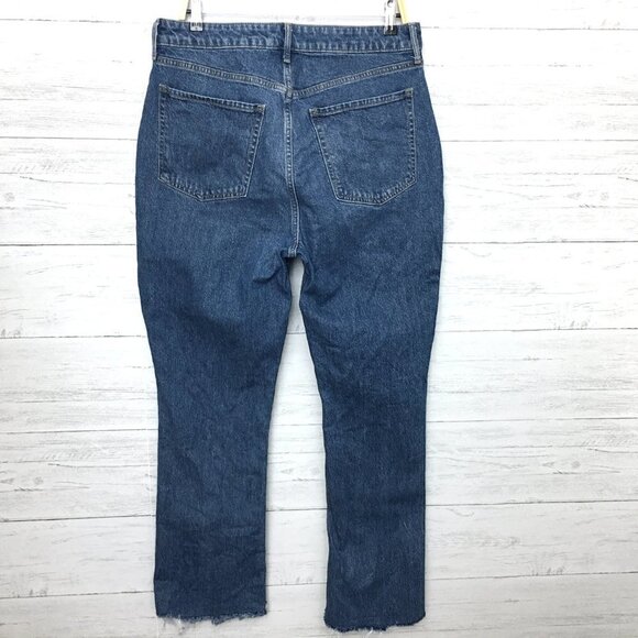Old Navy Women's Jeans Extra High Rise Kicker Boot Cut Button Fly 12 length 31" - Picture 11 of 12